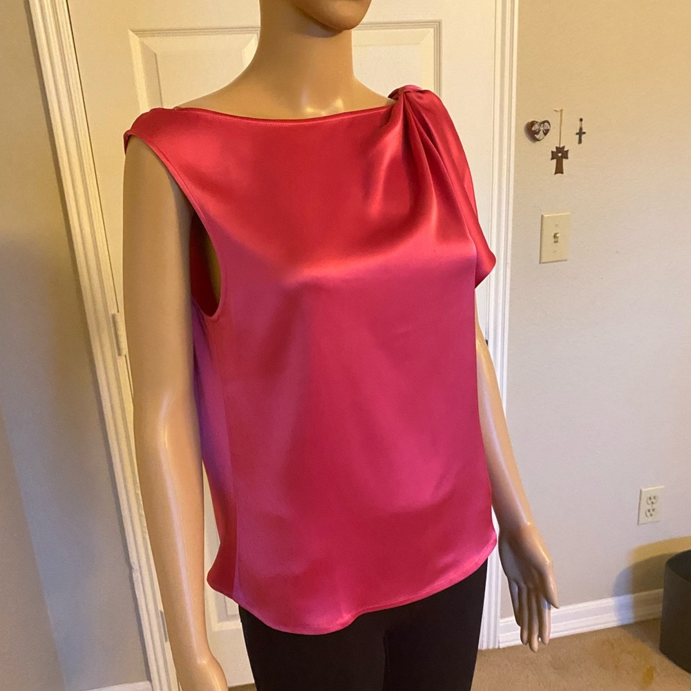 EUC St John silk asymmetrical blouse 14